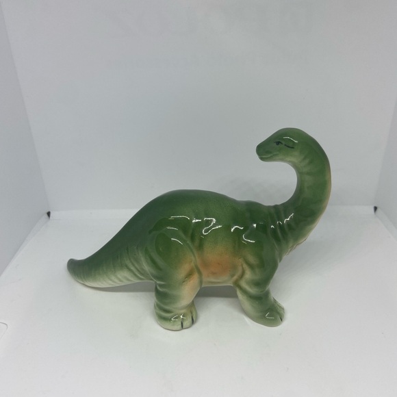 Vintage Ceramic Long Neck Dinosaur Boy’s Room Decor Shelf Sitter Knickknack Kids - Picture 4 of 9